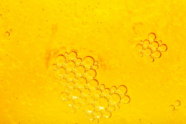 Olive oil with bubbles