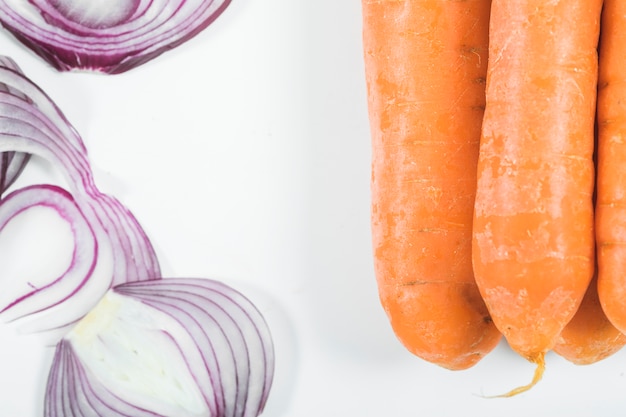 Free Photo onions and carrots