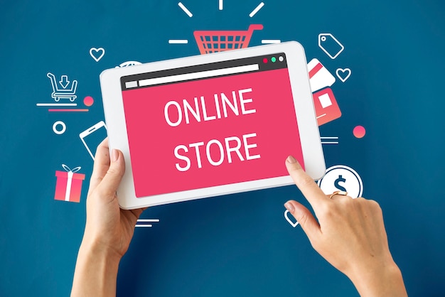 Online Purchase Payment Commerce Concept