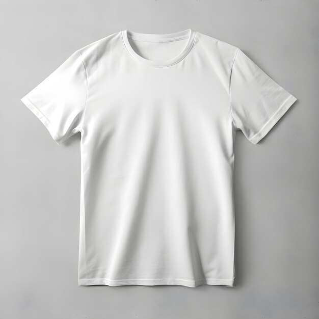 opened white tshirt mockup