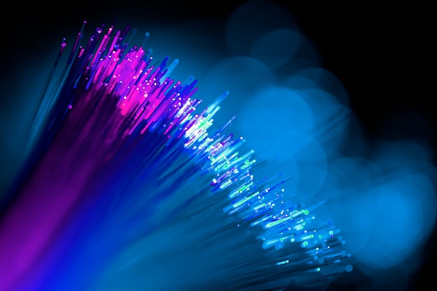 Free Photo optical fiber background