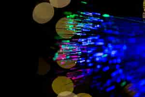 Free photo optical fiber background