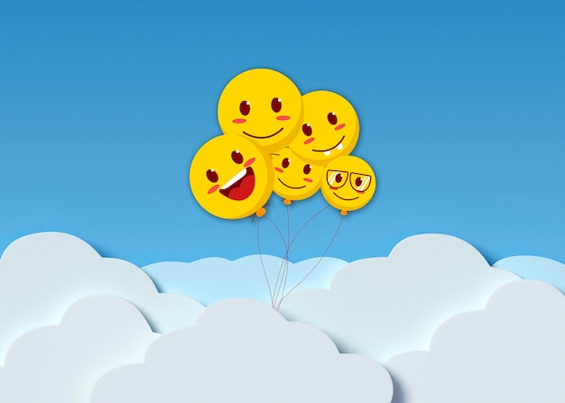 Free Photo optimism wallpaper with smiley face