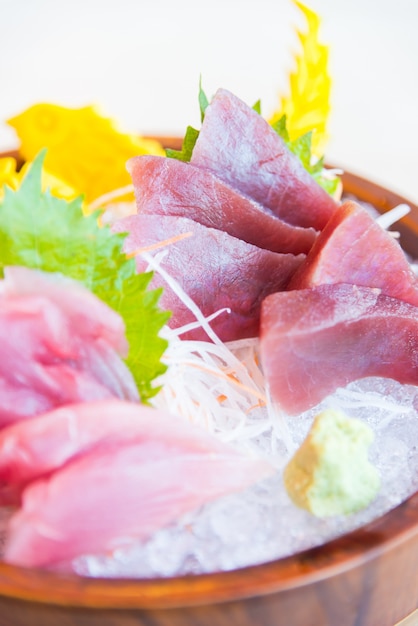 orange background fish japanese sashimi