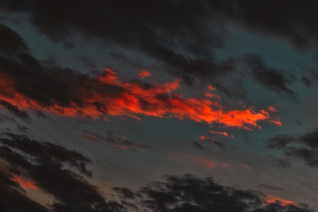 Orange and Black Clouds