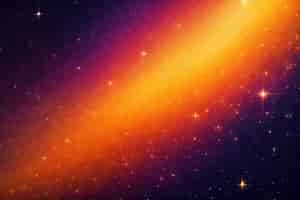 Free photo orange and black galaxy with stars and the words'galaxy'on the bottom right