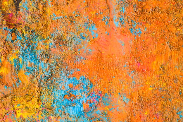 Free Photo orange blue painted surface