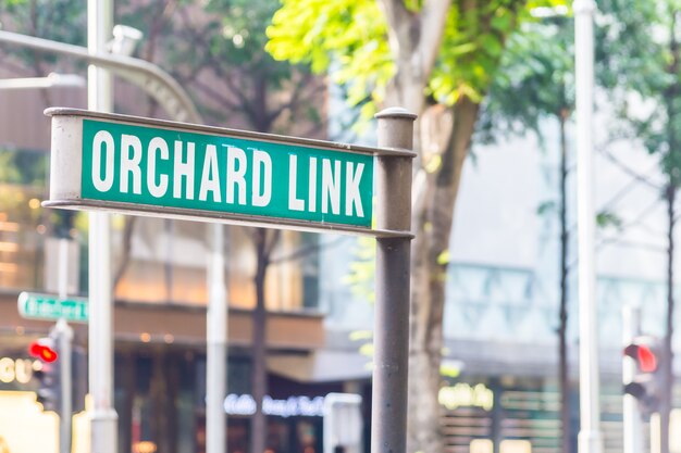 Orchard sign at singapore