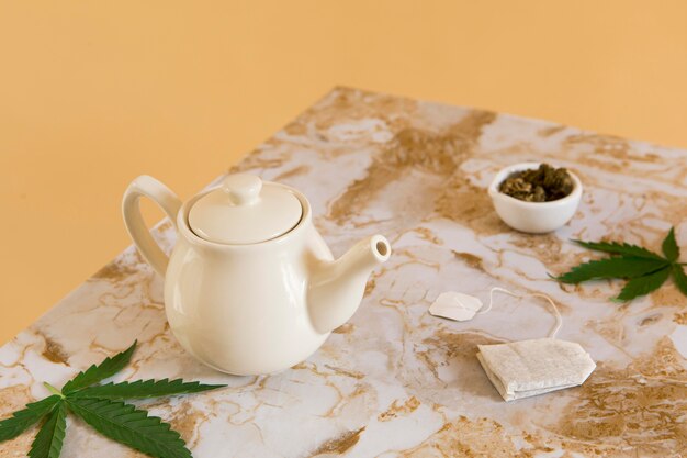 Organic cbd tea arrangement