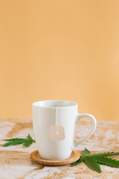 Free Photo organic cbd tea arrangement