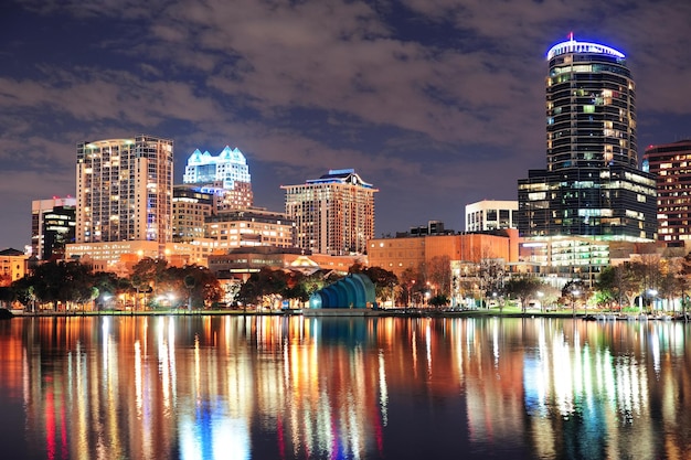 Orlando downtown dusk