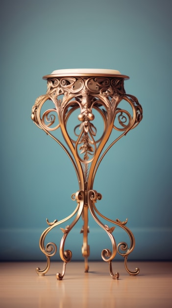 Free photo ornate table in art nouveau style