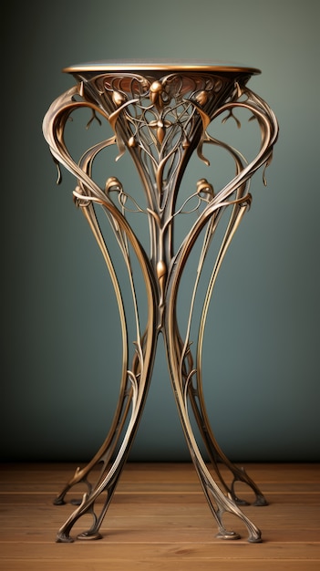 Ornate table in art nouveau style