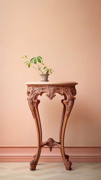 Free photo ornate table in art nouveau style