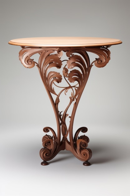 Free Photo ornate table in art nouveau style