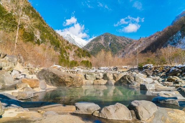 Outdoor onsen ,Japan