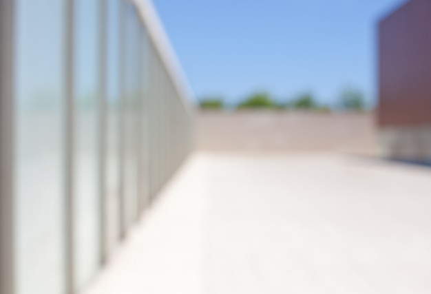 Outdoor playground of a building