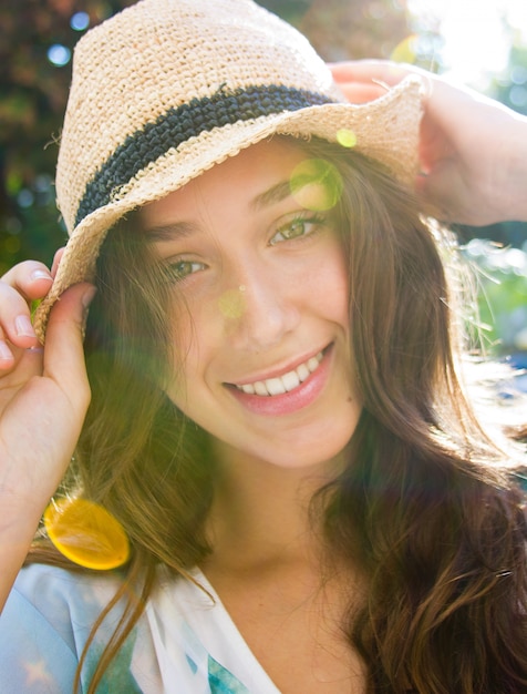 Outdoor Portrait of beautiful young woman