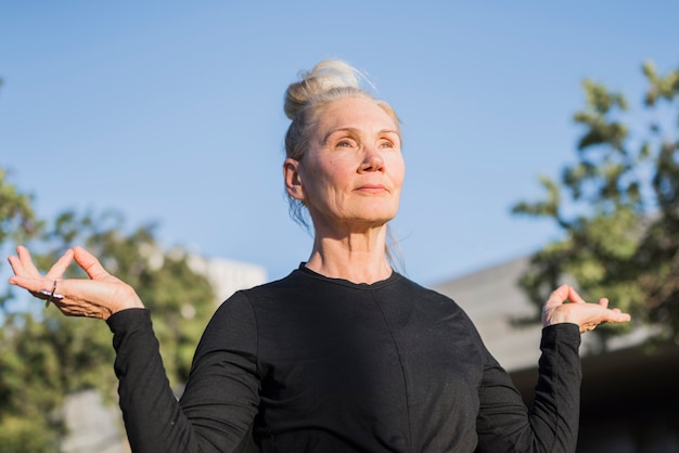 Outdoor yoga