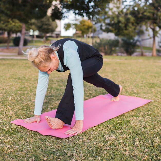 Outdoor yoga