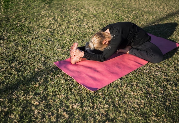 Outdoor yoga