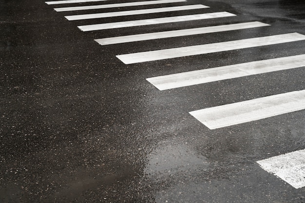 Outdoors cobblestone texture with crosswalk