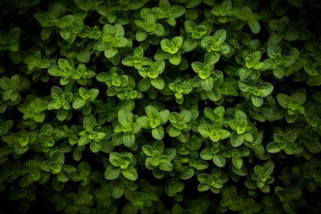 Free photo overhead shot of fresh oregano