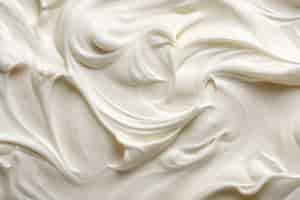 Free photo overhead shot of plain yogurt