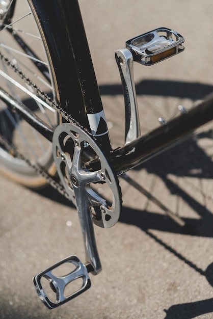 Free Photo overhead view of bicycle paddle