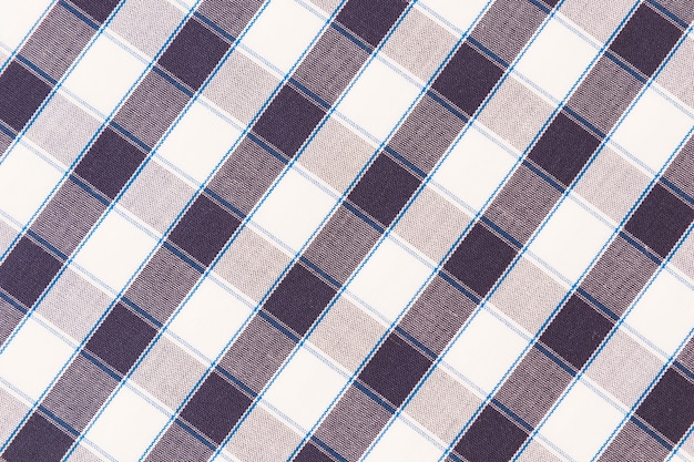 Free Photo overhead view of texture checkered backdrop