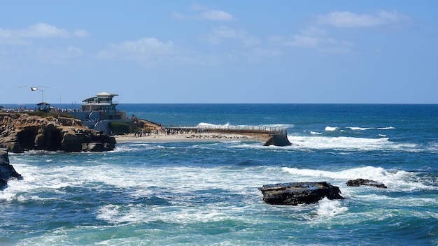 Pacific coast in San Diego, USA