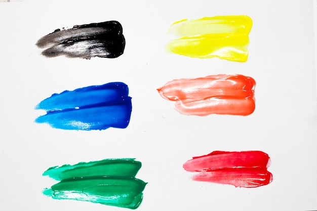 Free Photo pack of colored paint stains