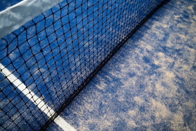 Free photo paddle tennis field high angle