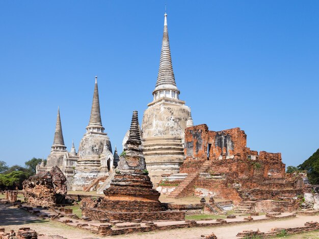 Pagoda at wat phra sri sanphet temple Ayutthaya Thailand