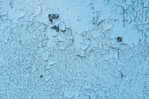 Free Photo painted blue grunge metal background or texture with scratches and cracks