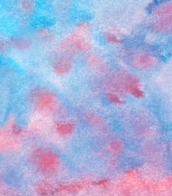 Painted surface with creative watercolor