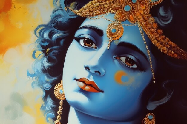 Painting representing krishna