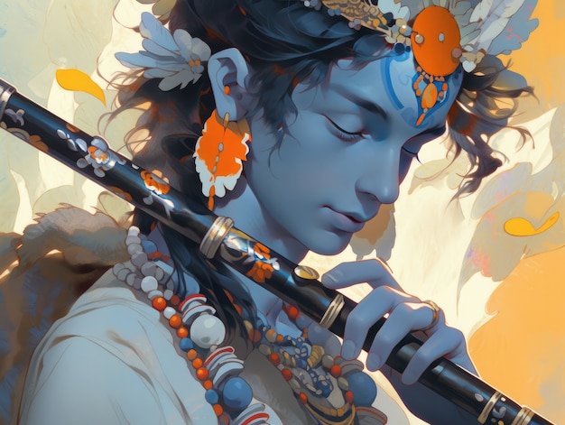 Painting representing krishna