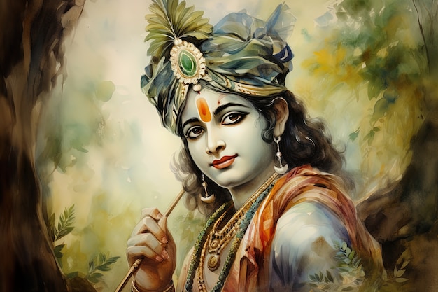 Painting representing krishna