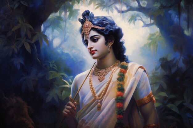 Painting representing krishna