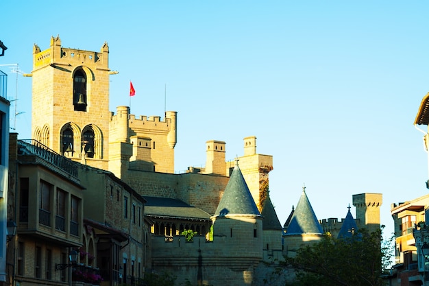 Palacio Real de Olite in summer evening