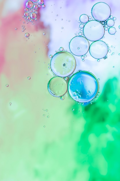 Free Photo pale colourful background with bubbles