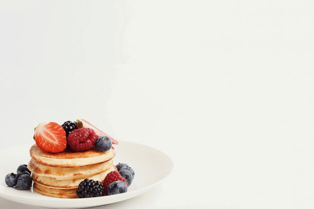 Pancakes dessert on a table