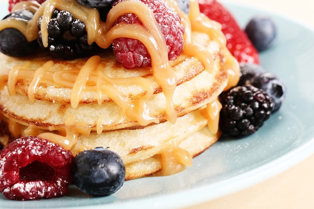 Free photo pancakes dessert on a table