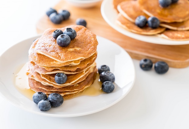 pancakes with blueberry