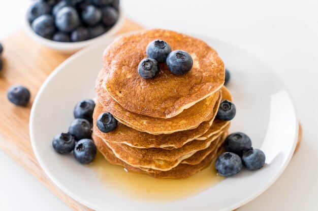 pancakes with blueberry