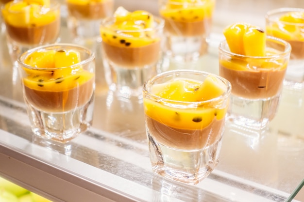 Free photo panna cotta