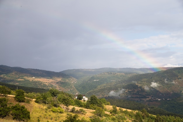 Panorama of mountains.