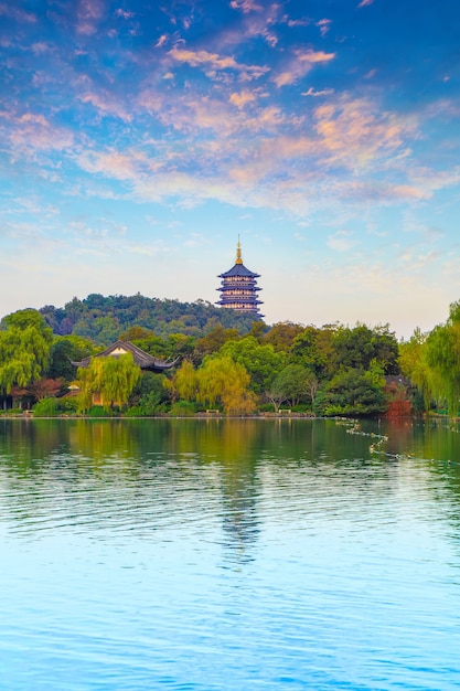 panorama scenery tower pagoda architecture