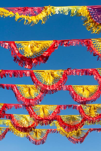 Free photo papel picado party decorations